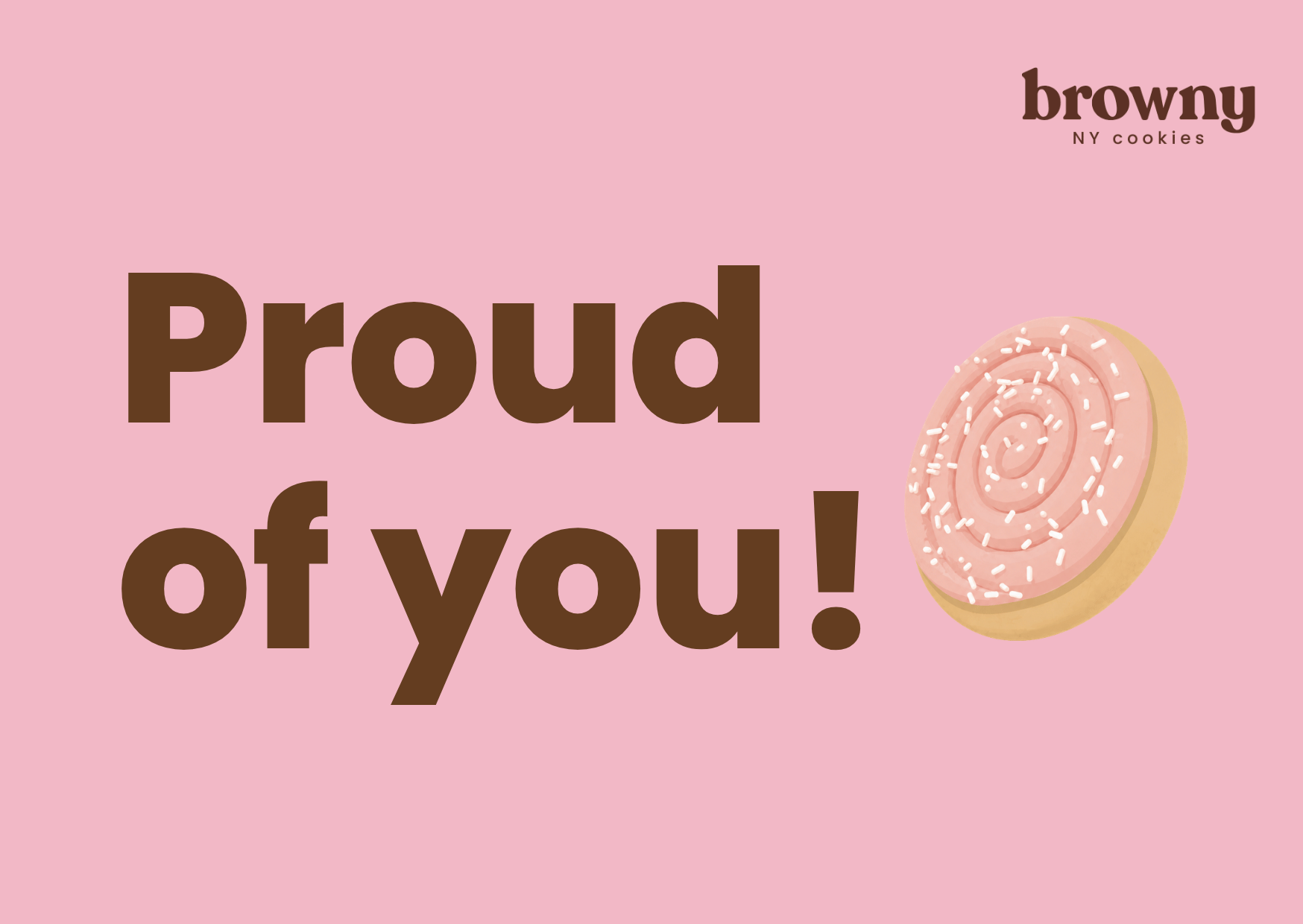 Proud of you!